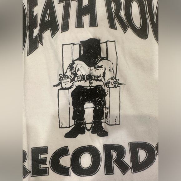 Unisex size Small 3/4 length sleeve Death Row Records baseball ringer tee - Picture 4 of 14